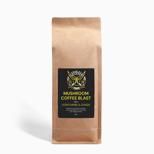 Let's Fly - Mushroom Coffee Blast - Lion’s Mane & Chaga 16oz