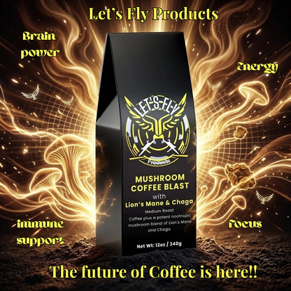 Let's Fly - Mushroom Coffee Blast with Lion’s Mane & Chaga