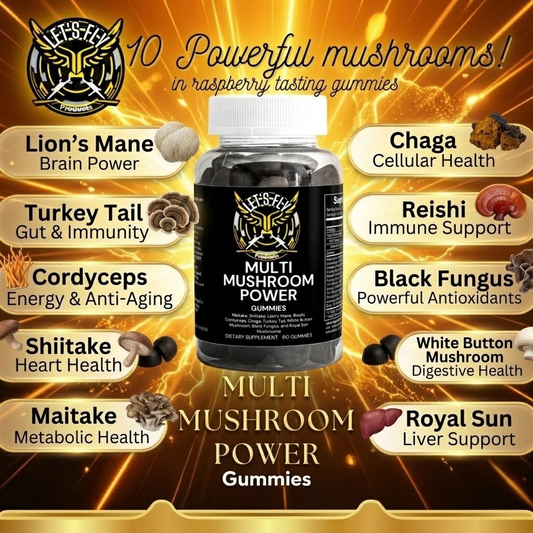 Multi Mushroom Power - Let's Fly Products