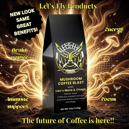 Let's Fly - Mushroom Coffee Blast with Lion’s Mane & Chaga
