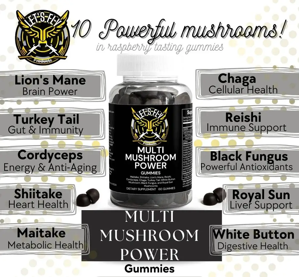 Multi Mushroom Power - Let's Fly Products