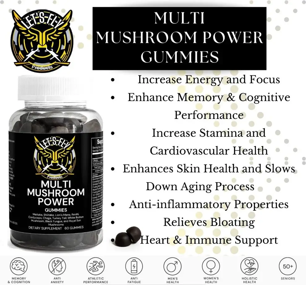 Multi Mushroom Power - Let's Fly Products