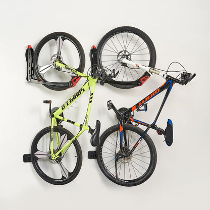 Ultrawall BIKEPAL Swivel Bike Racks, No Lifting Wall Mounted Bike Storage Solution for Home, Garage Bike Hanger, 4 Pack